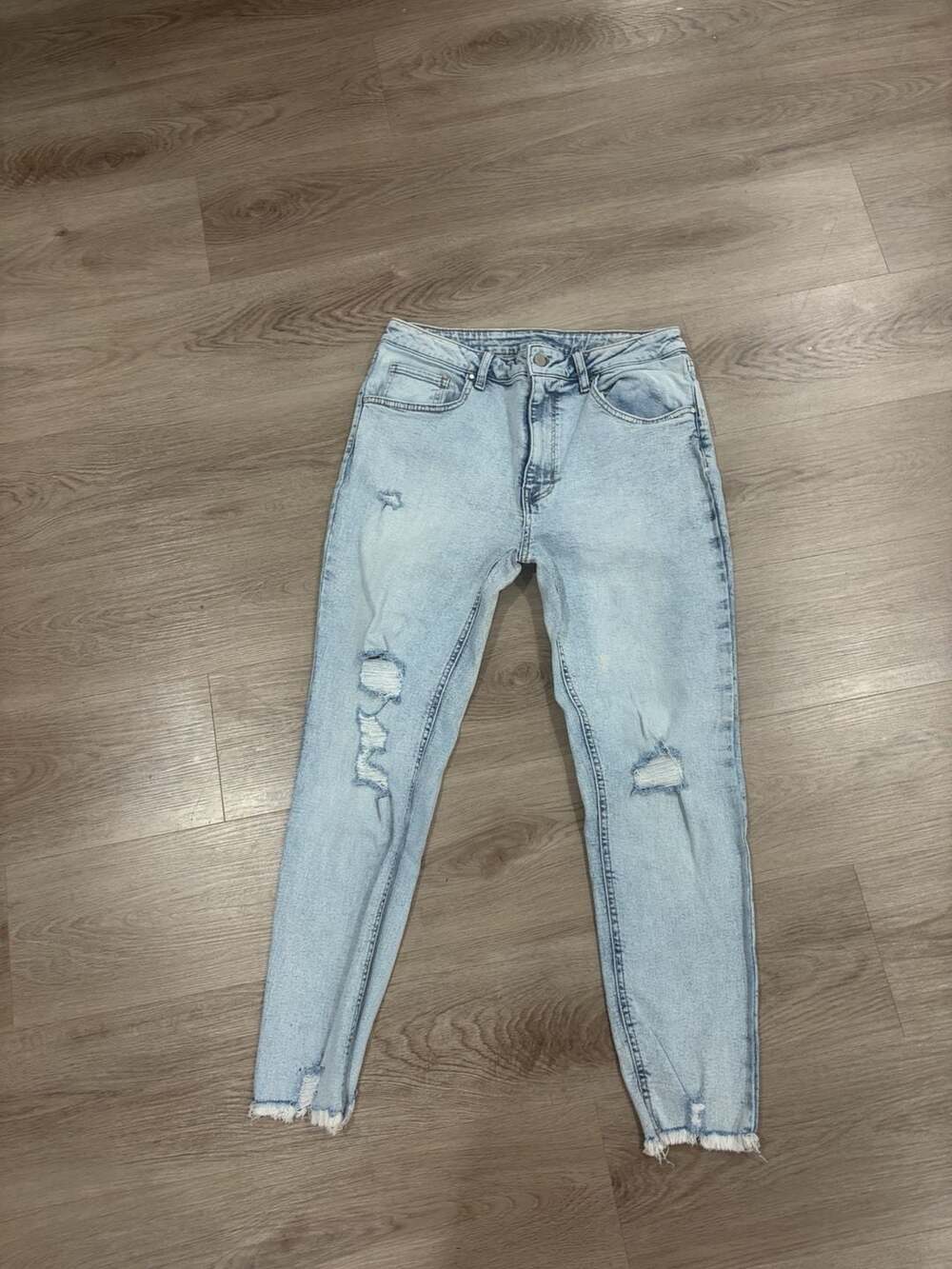 No Boundaries Distressed Skinny Jeans Size 13 Light Wash